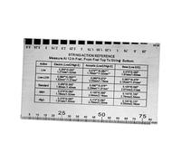 DuskHaven Guitar String Ruler Metal String Action Gauge Ruler Measuring Tool Setup Accessory with Scales Portable Reusable for Acoustic Electric Bass Guitar Sui, Silver