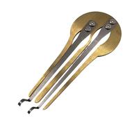 DuskHaven Jew's Harp - Creative Mouth Music Instrument, Russian Folk Harp, Jaw Harp, Metal, Double Tone, Compact, Portable, Primitive Sound, Suitable for Hi, Gold