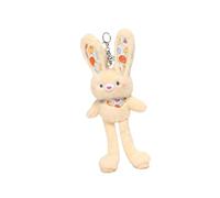 DuskHaven Keychain with Adorable Design and Soft Stuffed Animal Pendant Accessory for Backpacks and Handbags for Girls and Women, Decorative, Yellow