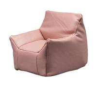 DuskHaven Miniature Sofa Armchair Couch Lounge Chair PU Sponge Decor Model Realistic Vintage Country Suitable for Girls Dollhouse Living Room Bedroom, Pink