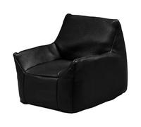 DuskHaven Miniature Sofa Armchair Couch Lounge Chair PU Sponge Decor Model Realistic Vintage Country Suitable for Girls Dollhouse Living Room Bedroom, black