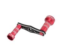 DuskHaven Model Car Nut Wrench RC Wheel Nut Spanner Metal Repair Tool Interchangeable 17mm 24mm Sleeves Suitable for RC Car Trucks Garage Accessories, Red