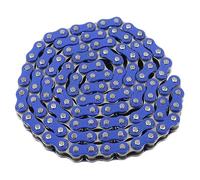 DuskHaven Motorcycle Drive Chain with 110 Links, 428H Chain Replacement for Modification Projects, Made of Heavy-Duty Iron, Blue
