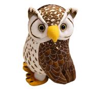 DuskHaven Owl Toy Creative Stuffed Animal Soft Doll Unique Home Ornament Funny Shape Premium Suitable for Bedroom Living Room Sofa Children, Brown