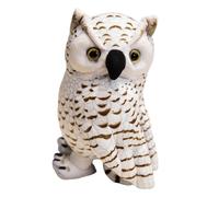 DuskHaven Owl Toy Creative Stuffed Animal Soft Doll Unique Home Ornament Funny Shape Premium Suitable for Bedroom Living Room Sofa Children, White
