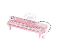 DuskHaven Piano Keyboard Kids Electronic Musical Toy Instrument Multifunctional Portable Digital Organ with Smooth Pp Material Suitable for Education, Pink