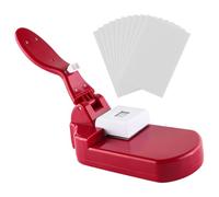 DuskHaven Puzzle Maker Machine Set DIY Paper Photo Puzzle Craft Cutter with Sturdy Construction Made of PP And Steel for School Children Scrapbooking, Red