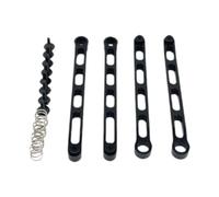 DuskHaven RC Car Axle Pull Rod Set Front Axle Pull Rods Metal Model Vehicle Spare Parts Suitable for MN82S MN82T LC79 Family Activities Vehicle Repair, Black