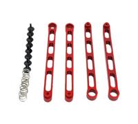 DuskHaven RC Car Axle Pull Rod Set Front Axle Pull Rods Metal Model Vehicle Spare Parts Suitable for MN82S MN82T LC79 Family Activities Vehicle Repair, Red