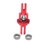 DuskHaven RC Car Differential Metal Transmission Accessory for Wltoys 1/28 Scale Remote Control Car, Aluminum, Suitable for Modeling, Competition, And Collectio, red