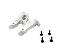 DuskHaven Rear Wing Mounting Accessories, Metal Replacement Parts for RC Cars, Compatible with 1/24 Scale Models, Silver