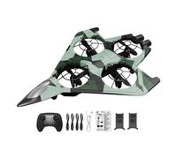 DuskHaven Remote Controlled Fixed-Wing Airplane, Acrobatic Glider, Outdoor Flying Toy for Children And Adults, Green with 2 Battery