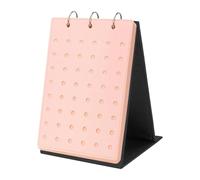 DuskHaven Shoe Tag Organizer, Tag Collection, Creative with 5 Detachable Pages, Practical with 3 Binders, Presentation Pages, Pink