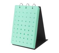 DuskHaven Shoe Tag Organizer, Tag Collection, Creative with 5 Detachable Pages, Practical with 3 Binders, Presentation Pages, Green