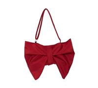 DuskHaven Trendy Shoulder Bag with Bow for Women - for Parties, Holidays and As A Gift, Burgundy