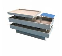 DuskHaven Villa Miniature House Building Kit Display Material For Layered Balcony Rooftop Structure Suitable for Hobbyists Collection Diorama 12x5x6.5cm