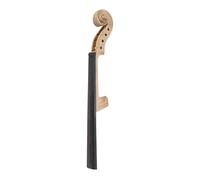 DuskHaven Violin Neck Maple Wood Hand Carved Scroll Unfinished Replacement Blank Suitable for Luthier DIY Violin Making Instrument Repair Crafting, with Fingerboard