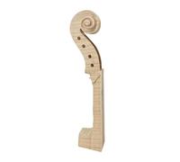 DuskHaven Violin Neck Maple Wood Hand Carved Scroll Unfinished Replacement Blank Suitable for Luthier DIY Violin Making Instrument Repair Crafting, Without Fingerboard