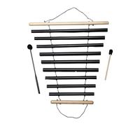 DuskHaven Wind Chime, Musical Percussion Instrument, Meditation Instrument, Single-Row Wind Chime with 9 Tones, Suitable for Lessons, black