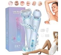 Duskofficial Razor, 2024 Best Dusk Razor, Dusk Official Shaver, The Glide Pro 3.0, 2 in 1 Electric Waterproof Shaver Bikini Trimmer for Women, Wet & Dry, Painless Hair Removal at Home (Blue)