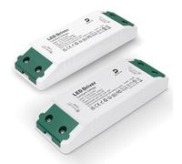 DUSKTEC 12V LED Driver 60W, AC 240V to DC 12V LED Transformer, 2 Pack