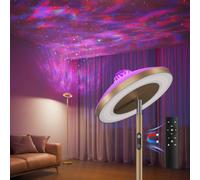 DUSKTEC 3-in-1 Floor Lamp with Galaxy Star & RGB Aurora Projector, Magnetic Remote & Touch Control, 1400lm, 3000K-6000K Tunable White, 10%-100% Dimmable for Living Room, Bedroom & Gaming Room