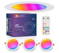 DUSKTEC LED Downlights for Ceiling, RGB Spot Light with Remote Control 10W