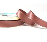 Dusky Pink Byetsa Satin Fold 18mm Bias Binding on a 25m Roll