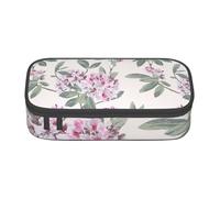 Dusky Rose Print Pencil Bag Pen Case, Large Capacity Stationery Pouch Pencil Holder Desk Organizer for School Office Supplies