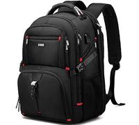DUSLANG 50L Travel Laptop Backpack for Men Women, Extra Large Heavy Duty Carry on Backpack Airline Approved, Black, 17", Travel