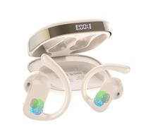 DUSONLAP AI Translation Earbuds Real Time with Audio and Video Calls, 3-in-1 Buletooth 5.4 Language Translator Earbuds Support 164 Languages, 7 Translation Modes, 32H AI Headphones with APP, Off White