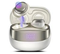 DUSONLAP Wireless Earbuds Bluetooth 5.4 Headphones In Ear, Small Design Mini Sleep Headphones for Side Sleepers, 47H Sleeping Earbuds with Clear Calls, IPX7 Waterproof Earphones, Off White Ear Buds