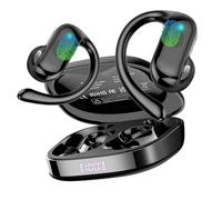 DUSONLAP Wireless Earbuds, Bluetooth 5.4 Open Ear Headphones with Ear Hooks, 42H HiFi Stereo Open Ear Earbuds with Clear Calls, IPX7 Waterproof Lightweight Sport Earphones for Sport/Running/Gym/Black