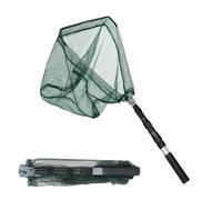 DUSPIRO Fishing Landing Net Telescopic Foldable Fishing Net Landing Net Extendable from 28 to 51 inch for Bird Fish Catch Carp Fishing Coarse Fishing Aluminum Alloy Frame