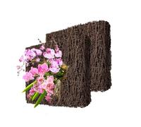 DUSPRO 2Pcs Tree Fern Fiber Board for Orchids, Aroids and Other Climbing Plants, 7.9 inches Staghorn Fern Mount