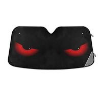 Dussdil Evil Eyes Car Windshield Sunshades Red Eyes Window Sun Shade Reflective UV Rays Protector Keep Your Vehicle Cool Visor Cover Foldable for Car Truck SUV S