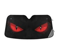 Dussdil Evil Eyes Car Windshield Sunshades Red Eyes Window Sun Shade Reflective UV Rays Protector Keep Your Vehicle Cool Visor Cover Foldable for Car Truck SUV L