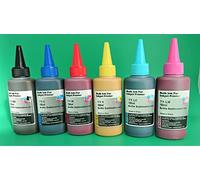 Dust-Air Universal Sublimation Ink Bottles 100ml X 6 Set Bottles Retail Boxed Blank,Cyan, Magenta, Yellow, Light Cyan, Light Magenta