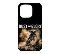 DUST AND GLORY Mountain Biker in Action Case for iPhone 15 Pro