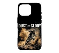 DUST AND GLORY Mountain Biker in Action Case for iPhone 16 Pro
