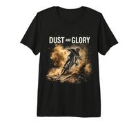 DUST and Glory Mountain Biker in Action Premium T-Shirt