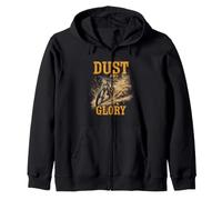 DUST AND GLORY Mountain Biking Adventure Zip Hoodie