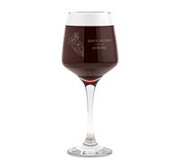 Dust and Things Birth Month Flower Wine Glass - Unique Birthday Gift for Her - Gift for Wine Lovers - Flower Wine Glasses - August Birth Flower Gifts