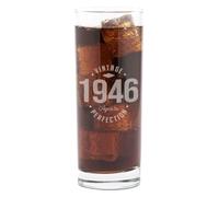 Dust and Things Vintage Aged to Perfection Highball Glass, Engraved Birth Year 1934-2007, 25.5 cm (1946)