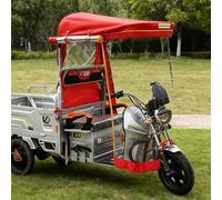 Dust And Water Proof Cover For Tricycle, Heavy Duty Electric Trike Covers, All Season, For With Wind, Sun, UV And Dust Protection, Trike Compatible(Red,110cm/43.3in)