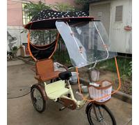 Dust And Water Proof Cover for Tricycle, Trike Cover Compatible, Protected From Rain, Dust, Debris and Sunlight, Dustproof Bicycle, for All Season(Black)