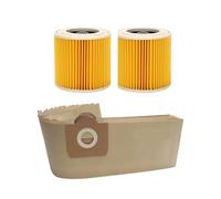 Dust Bag Filter,Compatible For Karcher,WD3 MV3 WD3200 WD3300 A2204 A2656 Vacuum Cleaner Spare Parts Accessories Replacement(Set 2)