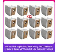 Dust Bag for TP-Link Tapo RV30 Max Plus Vacuum Parts 12PCS