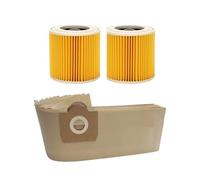Dust Bag Hepa Filter,Compatible With Karcher WD3 MV3 WD3200 WD3300 A2204 A2656 Vacuum Cleaner Spare Parts Accessories Replacement