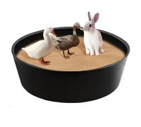 Dust Bath for Chicks | Foldable Accessory for Chicken Coop | 64 cm Non-Adjustable Tray for Hens Ducks Roosters Farm